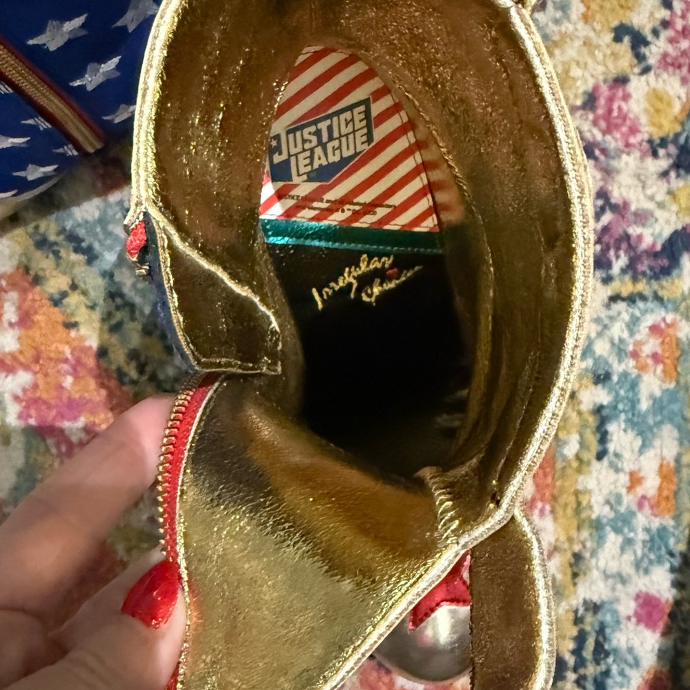 Superman Wonder Woman boots Size 39 irregular choice - Picture 10 of 11